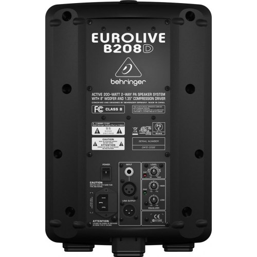 PA-højttaler Behringer Eurolive B208D 2-vejs, aktiv