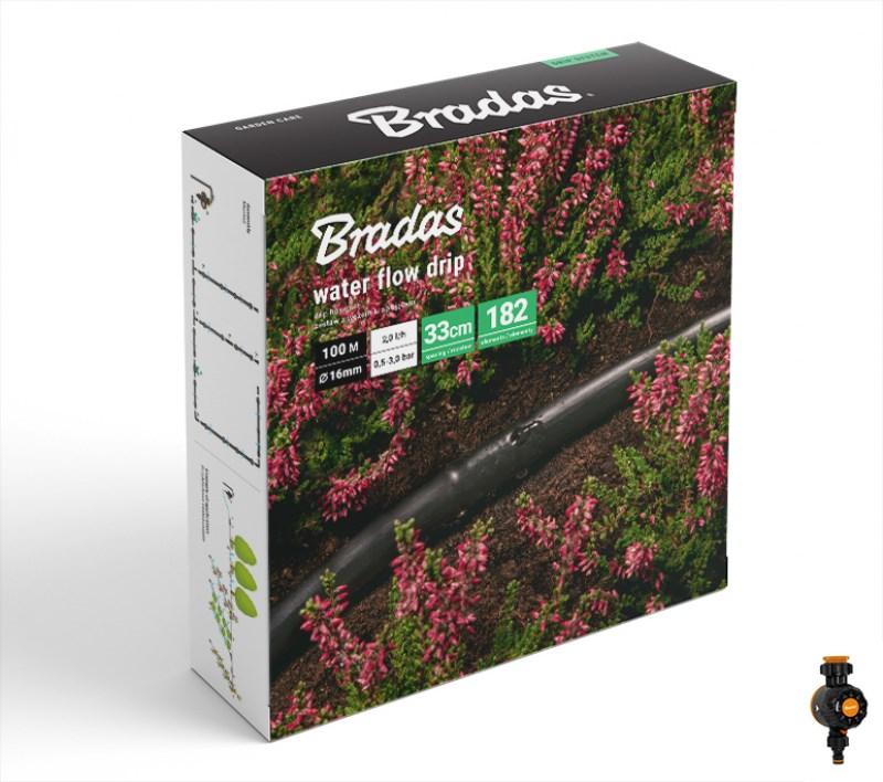 Drypslange med vandtimer 100 m - BRADAS Water Flow Drip sæt