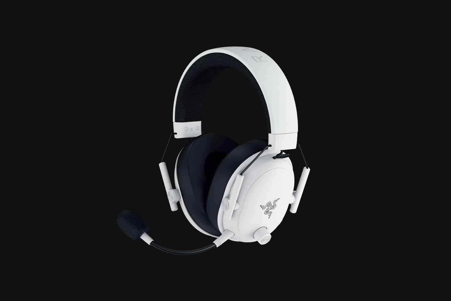 Gaming headset Razer BlackShark V3 – kablet & trådløst, hovedbøjle, USB Type-A/Bluetooth, hvid billede