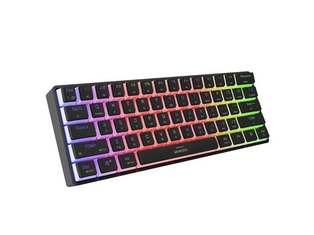 Gamingtastatur GENESIS Thor 660 G2 – trådløst, mekanisk, Gateron Red, RGB, US, sort billede