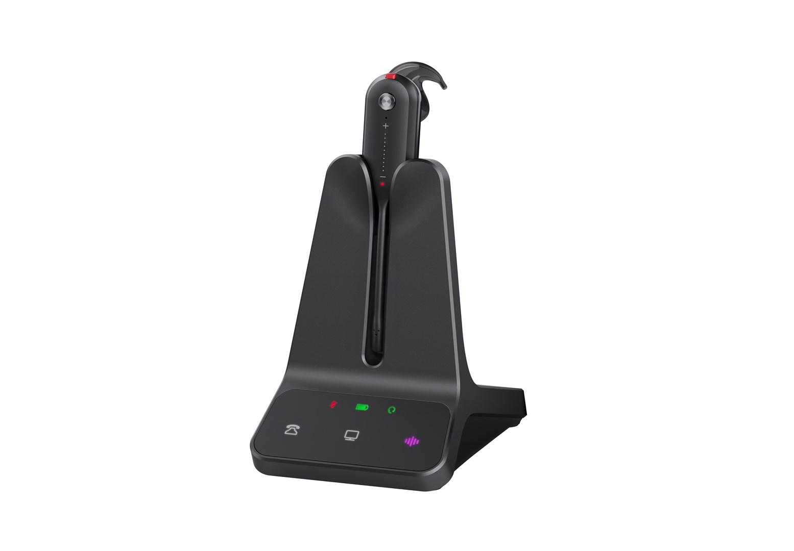 Trådløst headset Yealink WH63 E2 UC med ørekrog billede