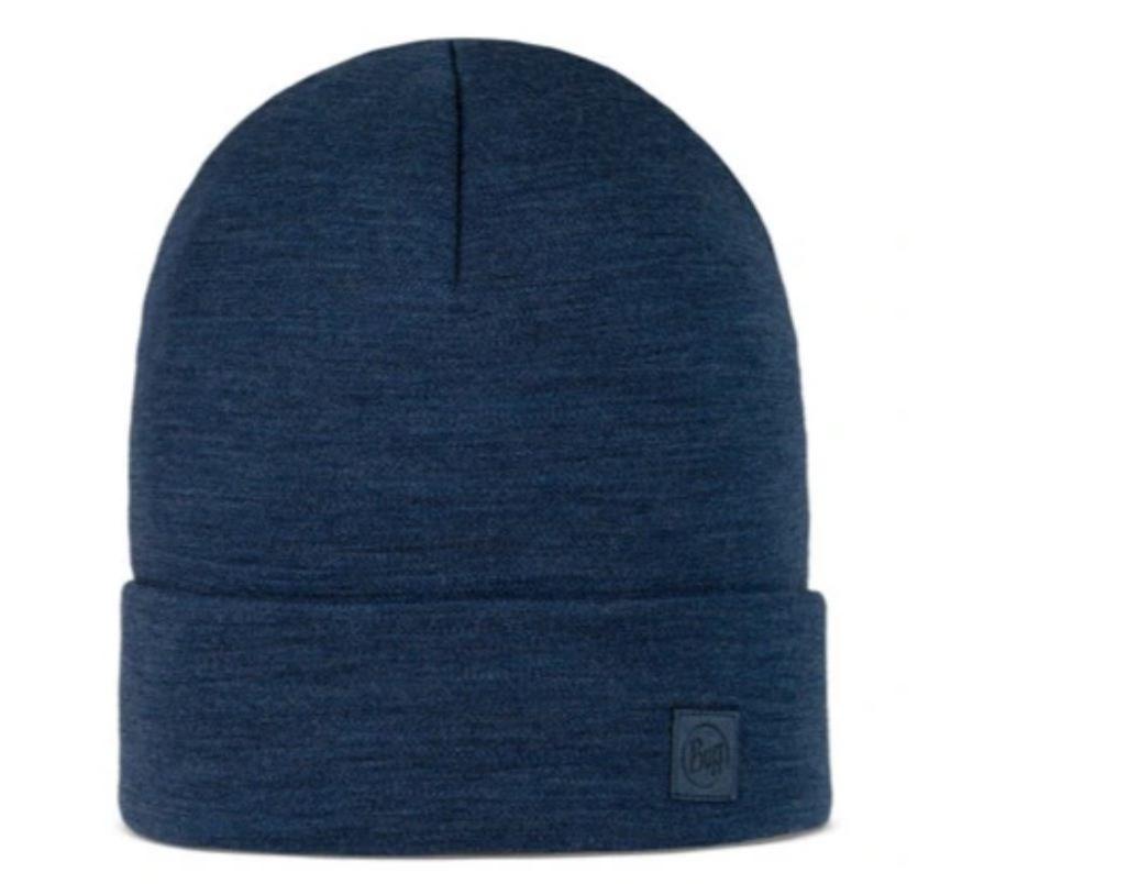 Hue i merinould – Buff Merino Heavyweight Beanie, navy