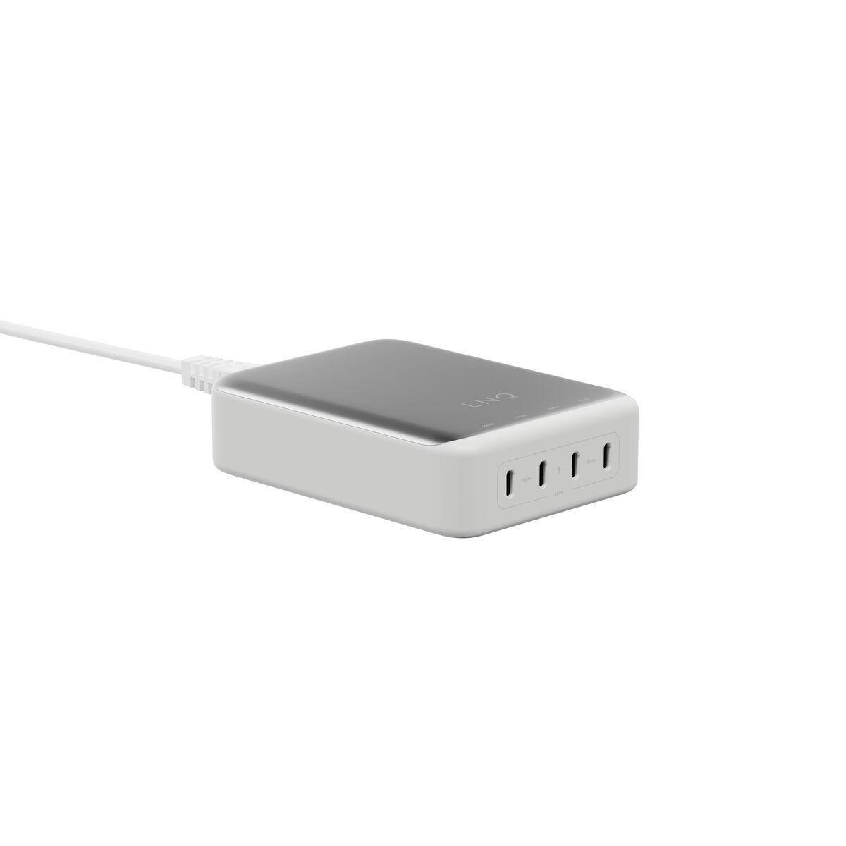 USB hub Linq Byelements LQDC240 - hvid/grå