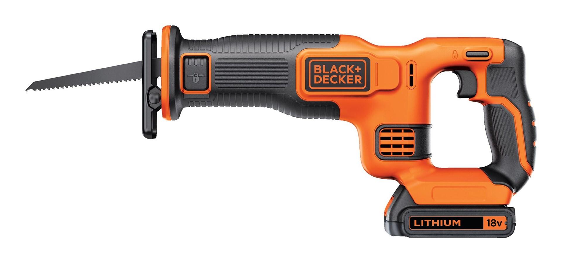 Bajonetsav 18V Black+Decker BDCR18-QW - ledningsfri, sort/orange