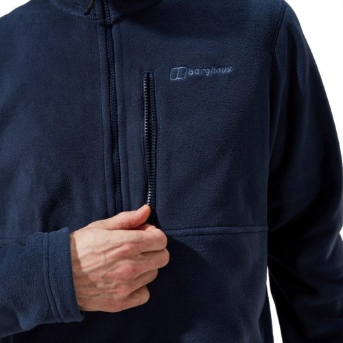 Fleece trøje herre - Berghaus Prism Half Zip, L, blå