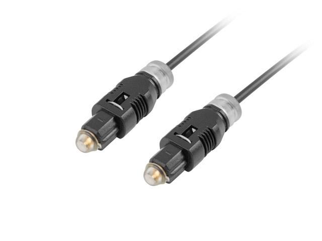 Optisk TOSLINK-kabel 3 m - Lanberg - sort billede