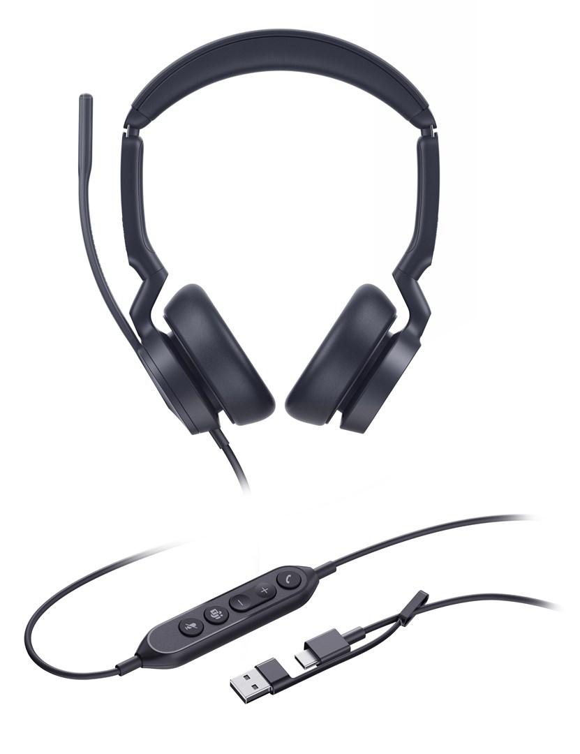 Headset til kontor – Yealink UH46 Dual Teams USB-C/A billede