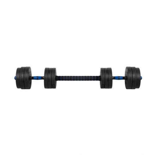 Håndvægte justerbare 2x10 kg - Rebel Active med forbindelsesstang
