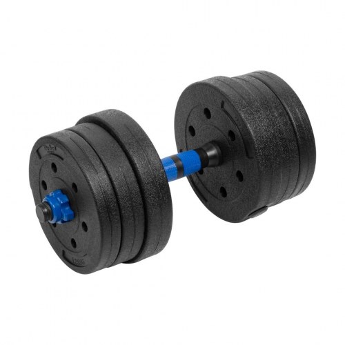Håndvægte justerbare 2x10 kg - Rebel Active med forbindelsesstang
