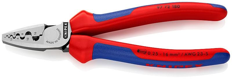 Tænger til kabel og crimpe - KNIPEX KP-9772180, 180 mm billede