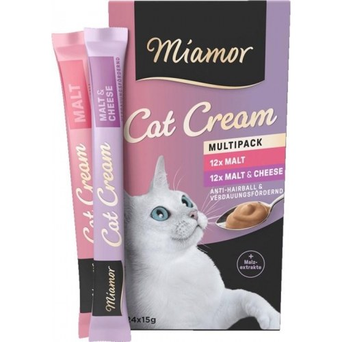 Kattesnack pasta Miamor Cat Cream Malt multipack 24×15 g