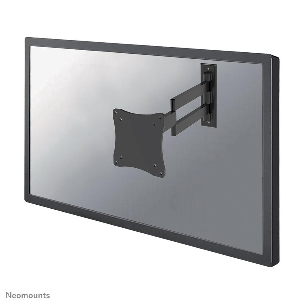 Vægbeslag til skærm/TV 10-27" - Neomounts FPMA-W830BLACK, fuld bevægelse billede