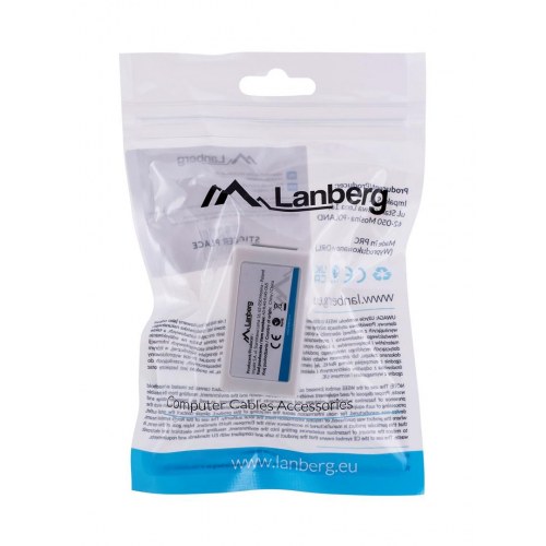 Netværksadapter RJ45 hun til hun - Lanberg, hvid (Cat5e U/UTP)