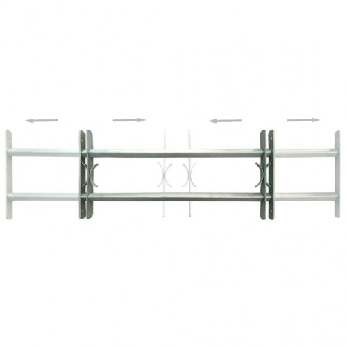 Justérbart sikkerhedsgitter til vinduer 2 stk. 1000-1500 mm