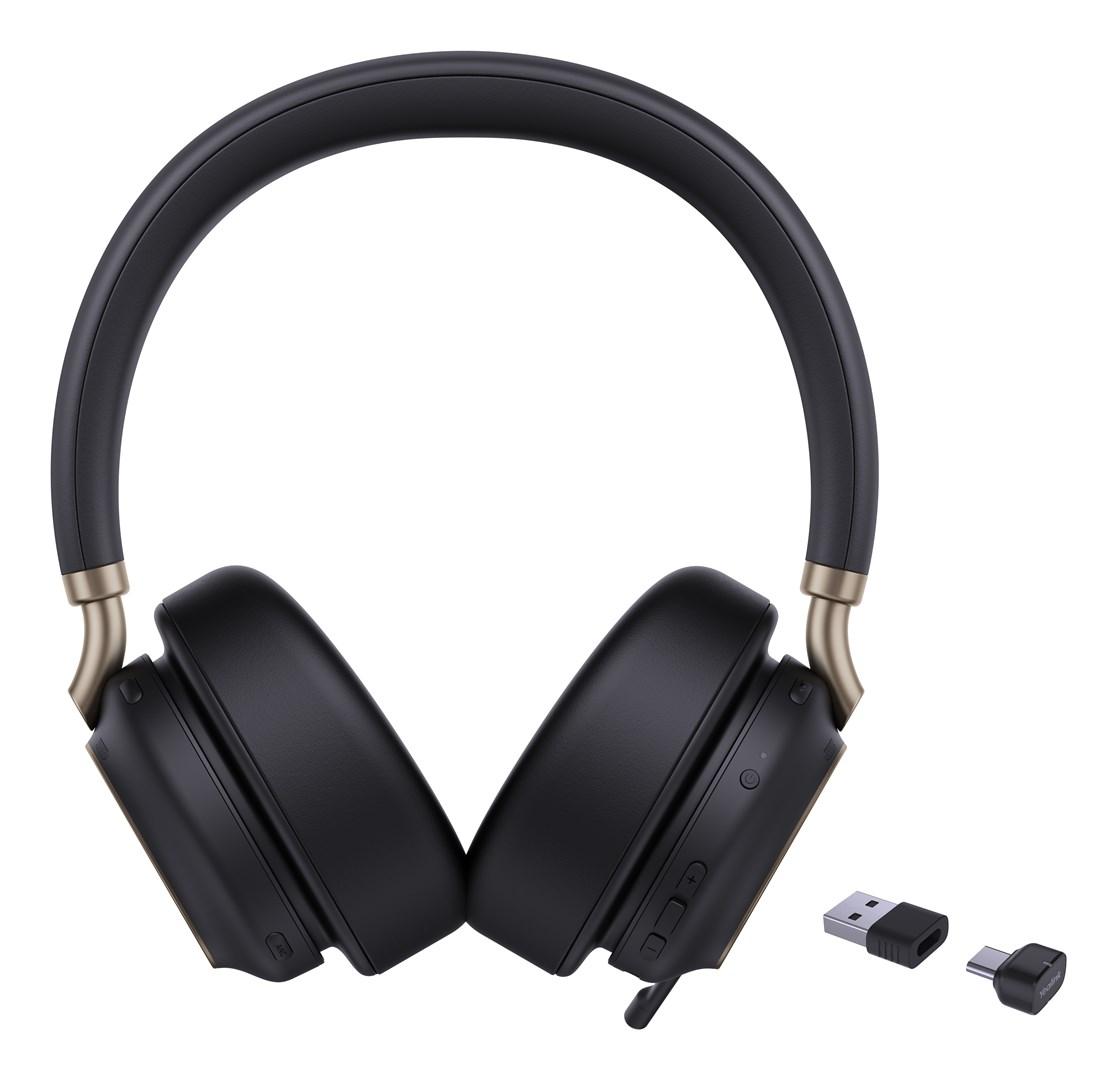 Trådløse høretelefoner Yealink BH76 Plus UC – Black, USB‑C/A billede