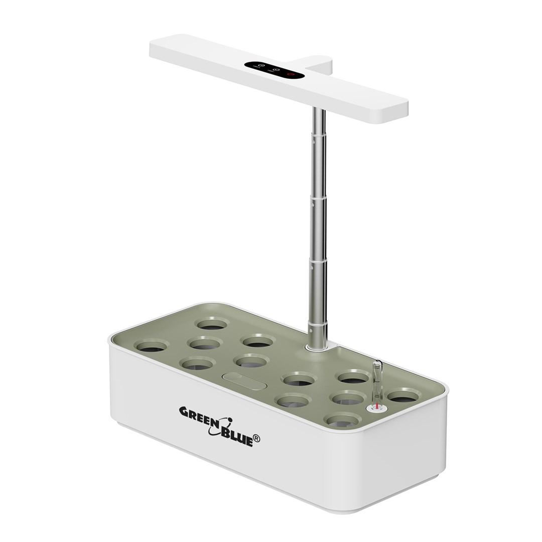 Smart indendørs dyrkningssystem – GreenBlue, 4 l, 12 planter, fuldspektrum LED