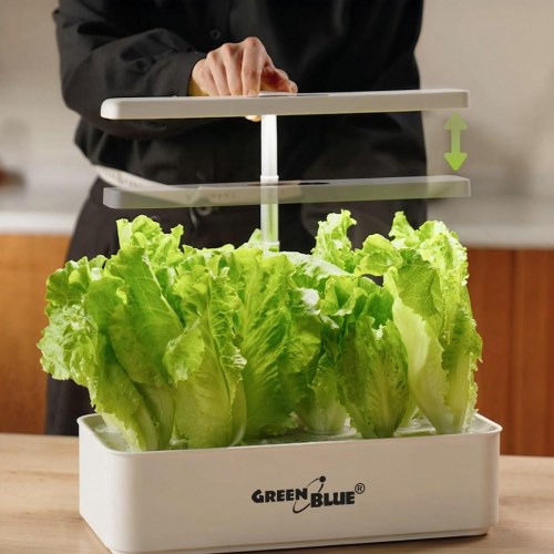 Smart indendørs dyrkningssystem – GreenBlue, 4 l, 12 planter, fuldspektrum LED