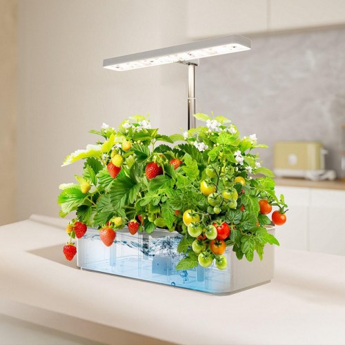 Smart indendørs dyrkningssystem – GreenBlue, 4 l, 12 planter, fuldspektrum LED