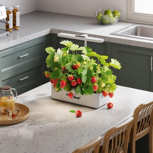 Smart indendørs dyrkningssystem – GreenBlue, 4 l, 12 planter, fuldspektrum LED