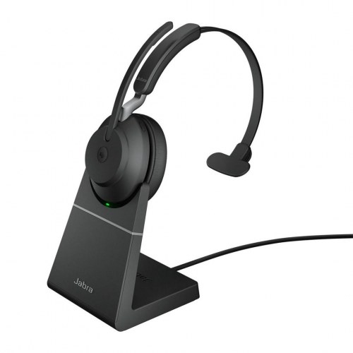 Trådløst headset Jabra Evolve2 65 USB-A Mono med ladestand (MS) – Sort