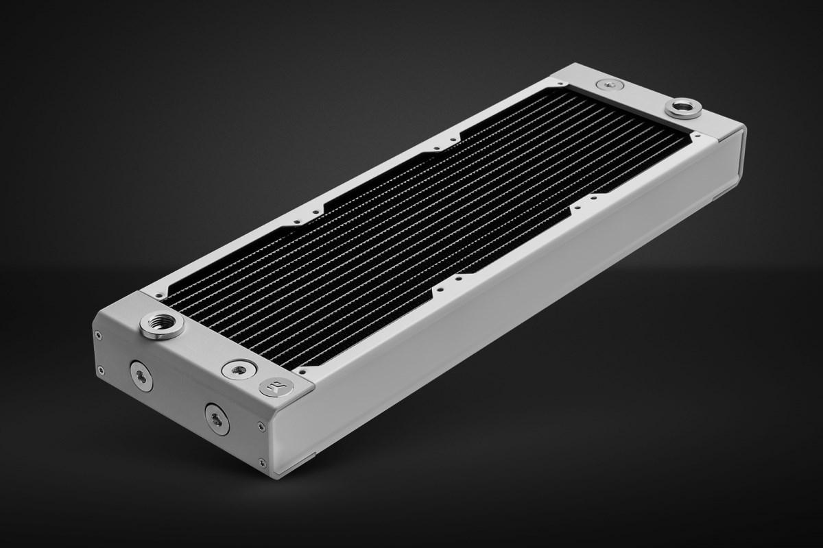 Vandkølingsradiator – EK Water Blocks, hvid, 420 × 130 × 44 mm