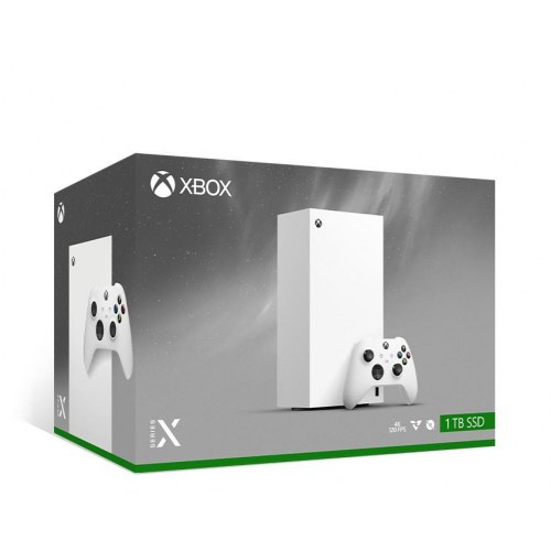 Spillekonsol Microsoft Xbox Series X 1 TB – hvid (Wi‑Fi)
