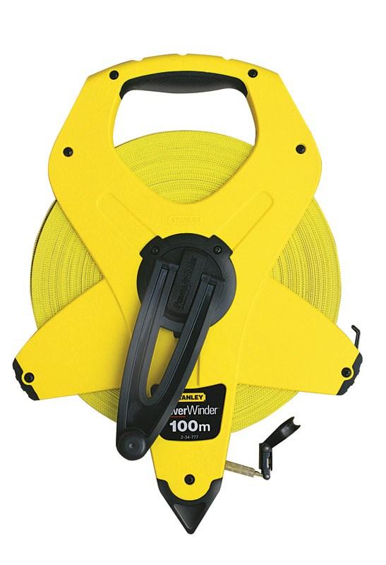 Målebånd 100 m - STANLEY Power Winder fiberglas billede
