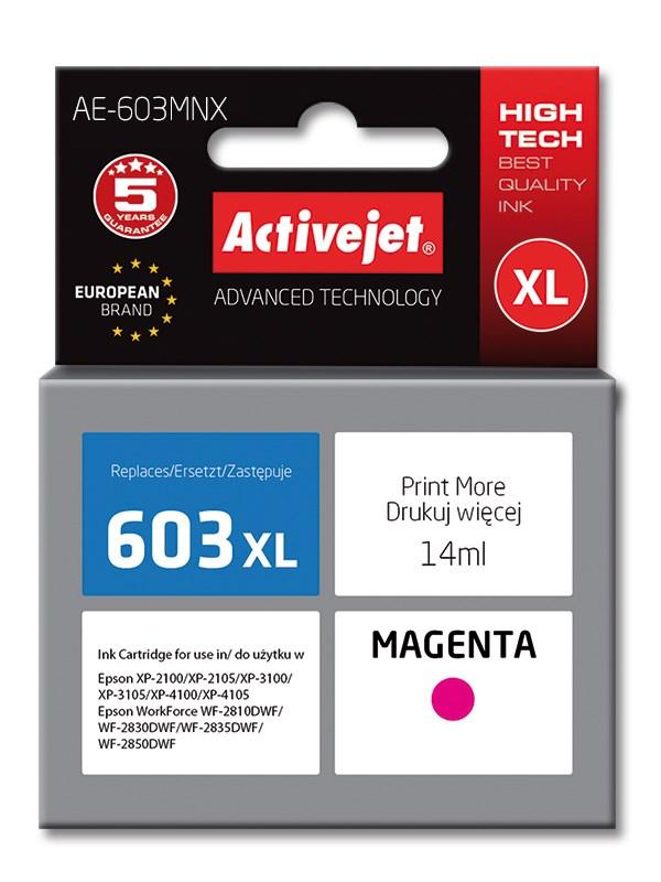 Blækpatron XL til Epson 603XL – Activejet AE-603MNX, magenta, 14 ml