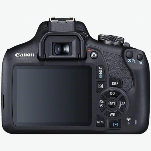 Spejlreflekskamera Canon EOS 2000D kit med EF-S 18-55mm f/3,5-5,6 III – 24,1 MP, sort