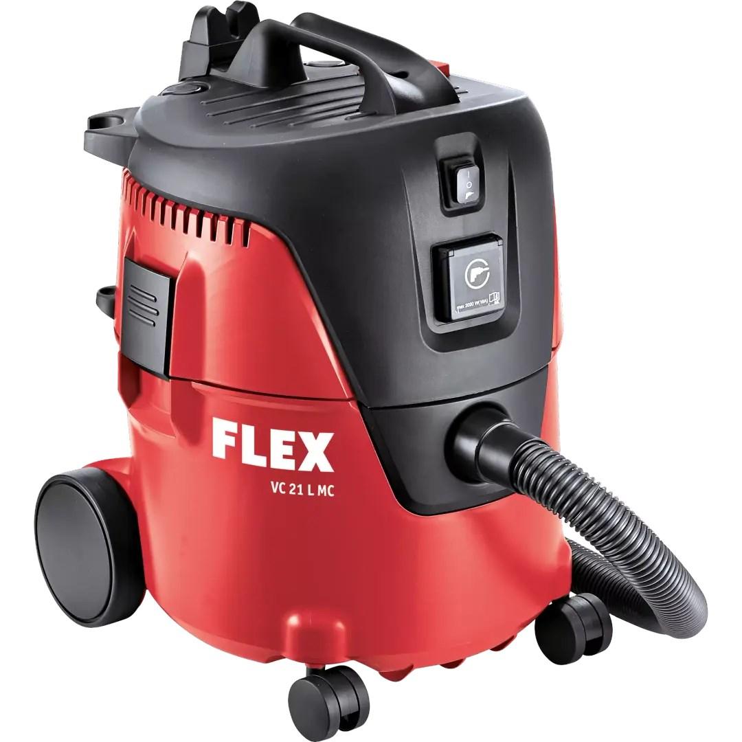 Industristøvsuger FLEX VC 21 L MC – 20 l, 1.000 W (rød/sort)