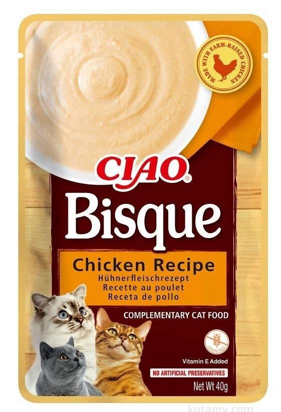 Kattesnack INABA Ciao Bisque - Kyllingesuppe 40 g billede