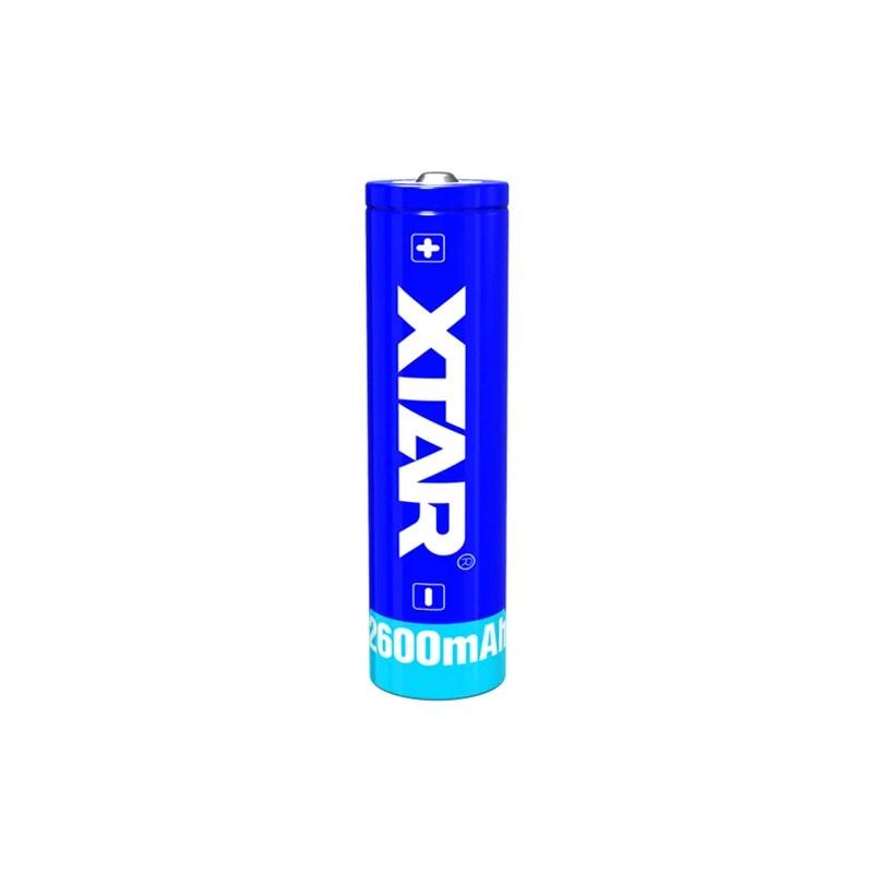 Genopladeligt batteri 18650 XTAR 3,7 V Li‑ion 2600 mAh