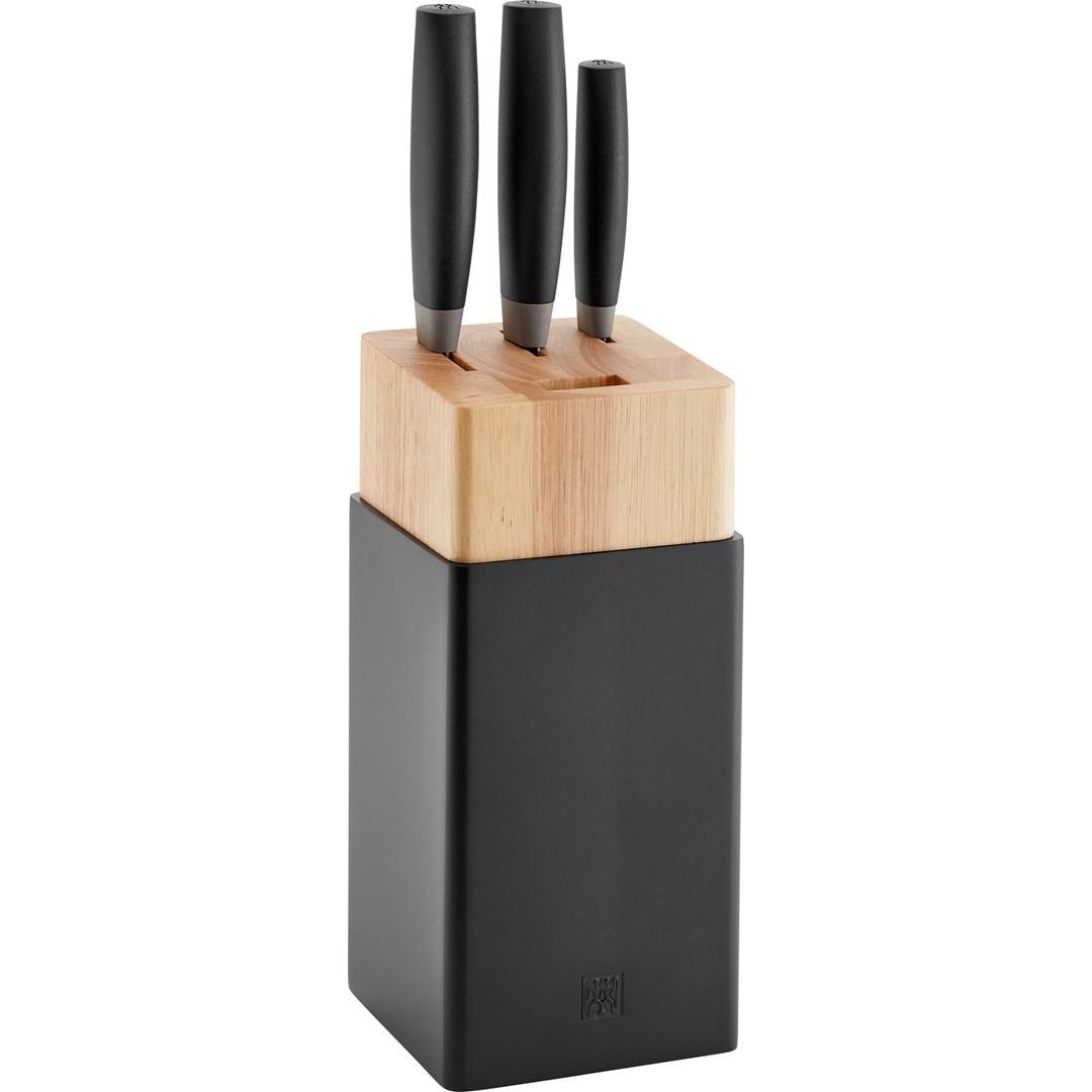 Knivsæt med blok - ZWILLING Now S, 3 dele