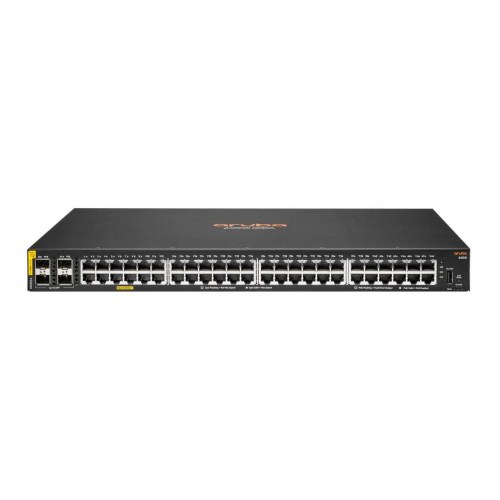 Netværksswitch HPE Aruba Networking CX 6000 48G Class4 PoE 4SFP 370W Managed L3