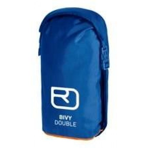 Selvoppustelig sovepose-lagen Bivy Double – rektangulær, voksen, polyurethan, blå/orange