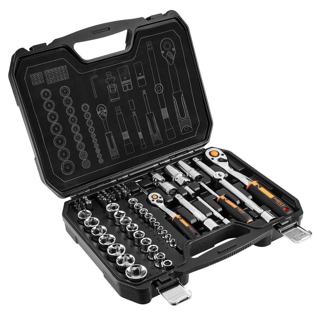 Topnøglesæt NEO TOOLS 10-054 – 1/4" og 1/2"