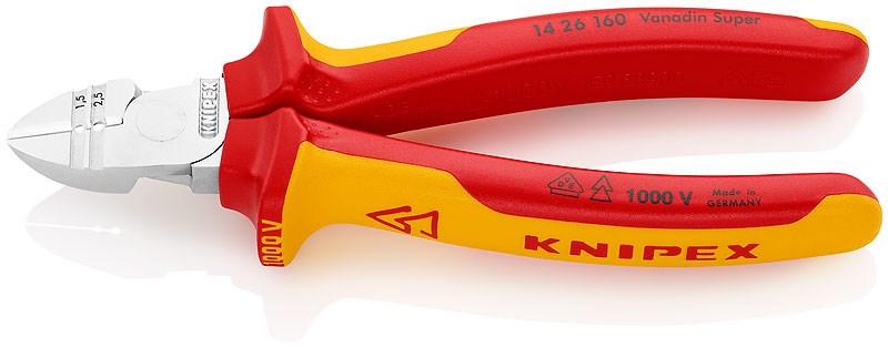 Sideskævbider Knipex 160 mm - isoleret til 1.000 V billede