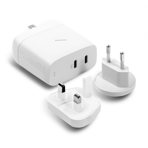 Oplader med hurtigopladning 67 W – Native Union, 2x USB-C, hvid