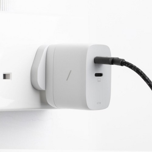 Oplader med hurtigopladning 67 W – Native Union, 2x USB-C, hvid