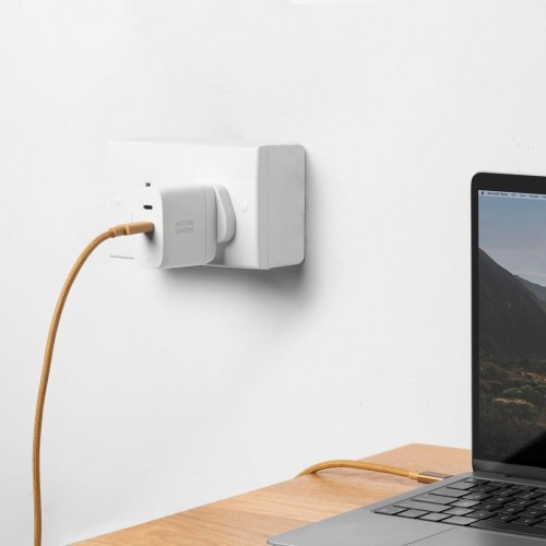 Oplader med hurtigopladning 67 W – Native Union, 2x USB-C, hvid