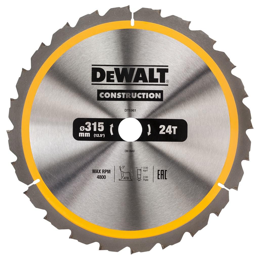 Rundsavklinge DeWALT Construction 305 mm - 30 mm hul, 1,7 mm billede