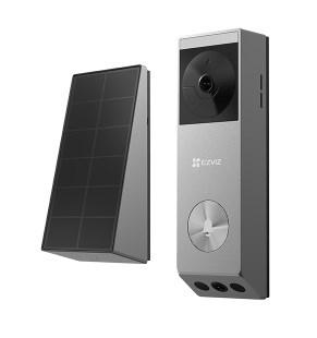 Video dørklokke med kamera Ezviz EP3X (3MP+2MP) - batteri og solpanel billede