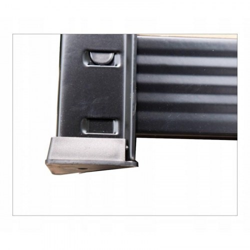 Reol til værksted/lager Topeshop – 180×90×30 cm, 5 hylder, 875 kg, fritstående, galvaniseret stål og MDF, sort