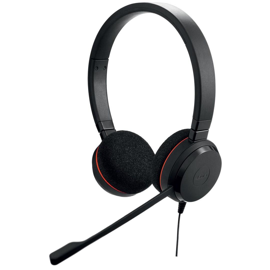Headset til kontor - Jabra Evolve 20 UC Stereo, kablet, USB-A, sort billede