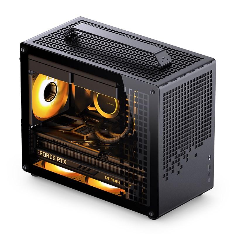 PC kabinet mini tower JONSPLUS MATX Handle Case Z20 - sort billede