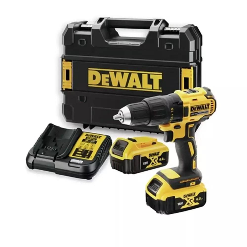 Skruemaskine 18V DeWALT XR børsteløs med 2x 4,0 Ah og lader billede