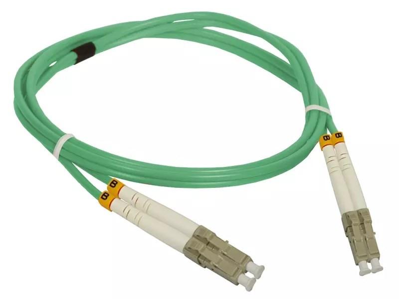 Fiberspatchkabel LC-LC OM3 2 m turkis - A-LAN billede