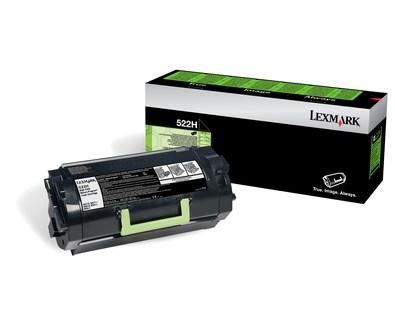 Tonerpatron sort Lexmark 522H - Original, høj kapacitet