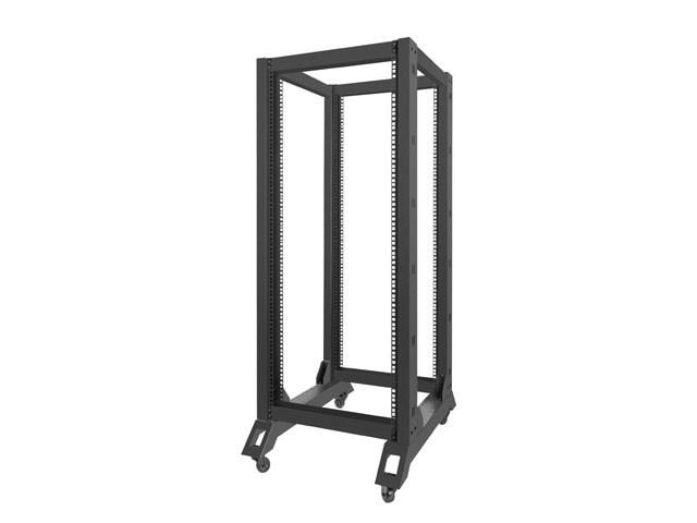 Serverrack 27U - Lanberg åben ramme 600×800, sort RAL9004