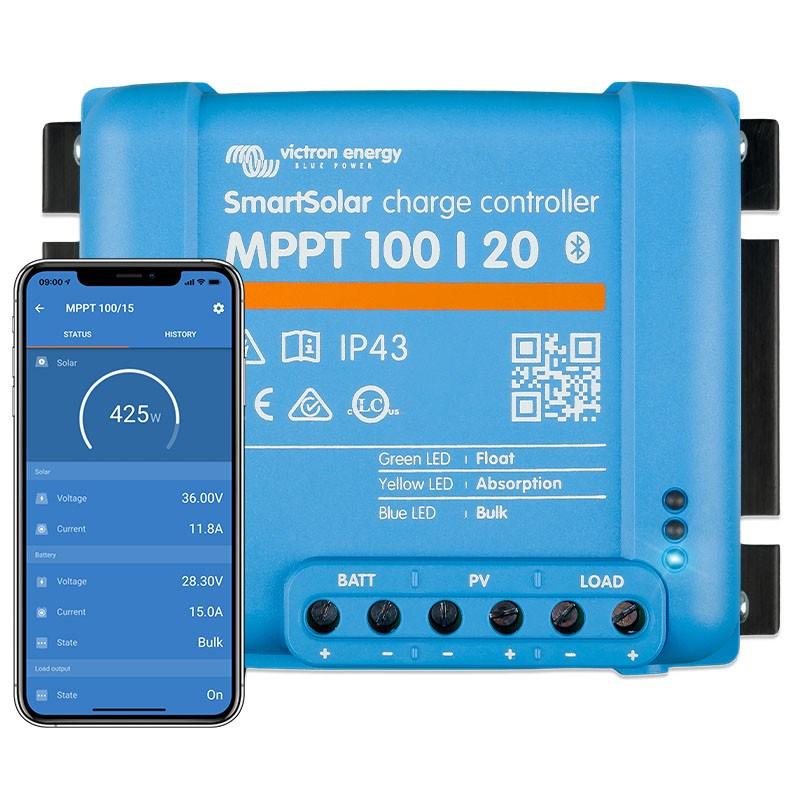 Solcelleregulator Victron Energy SmartSolar MPPT 100/20 (op til 48 V)